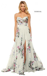 Sherri Hill 52872 Ivory Print