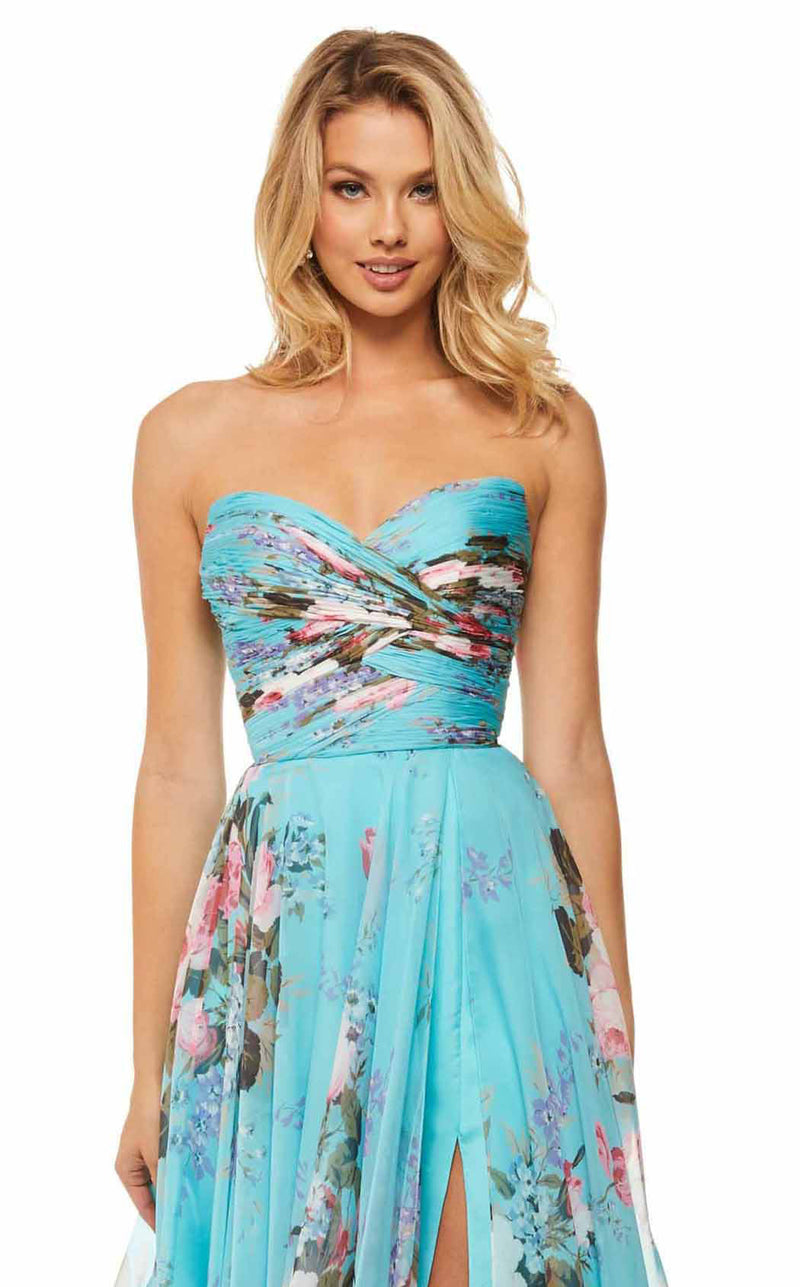 Sherri Hill 52872 Aqua-Print