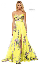 Sherri Hill 52872 Yellow-Print