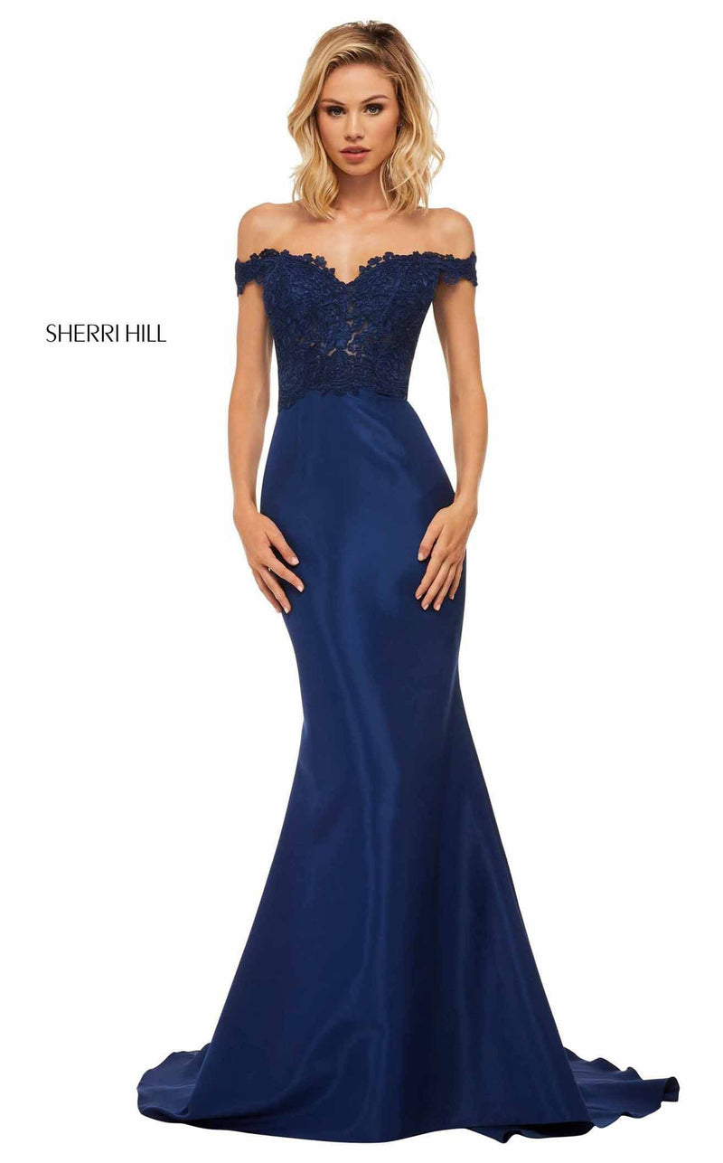 Sherri Hill 52874 Navy