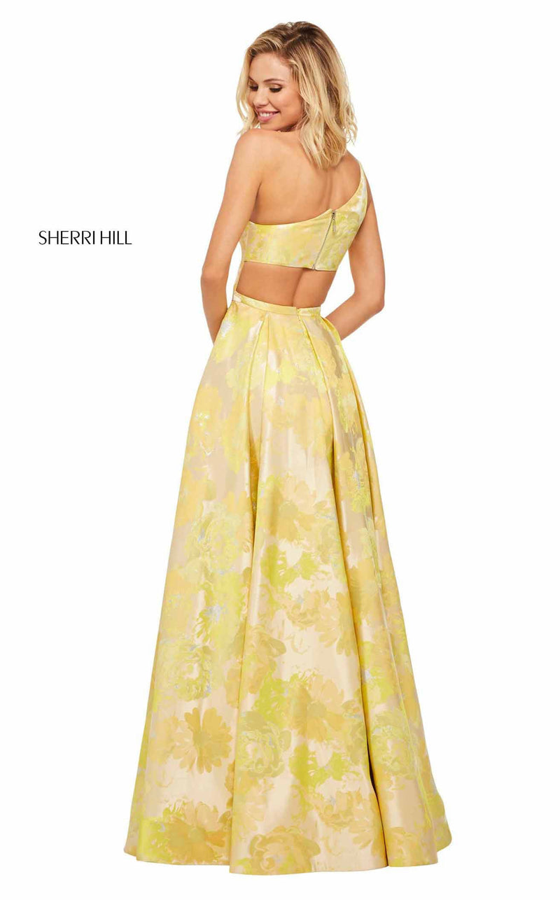 Sherri Hill 52882 Yellow-Print