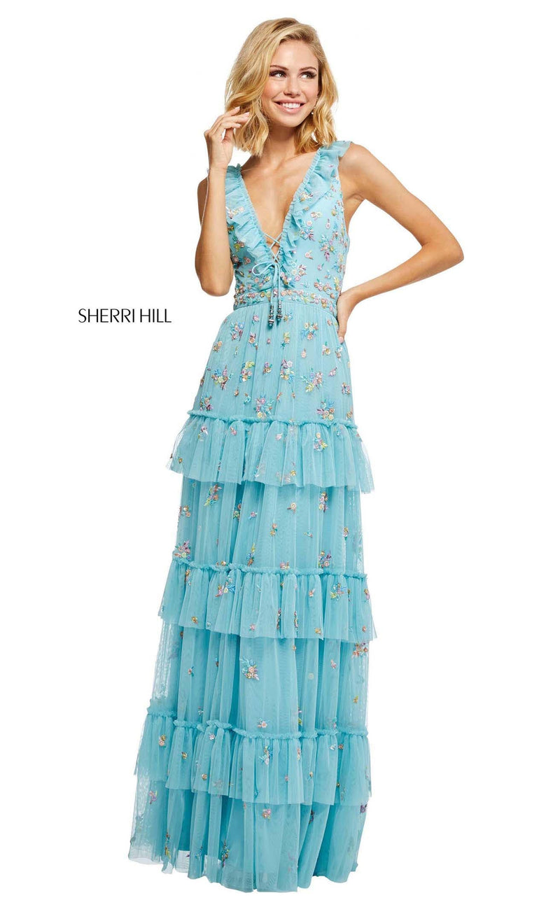 Sherri Hill 52884 Light Blue