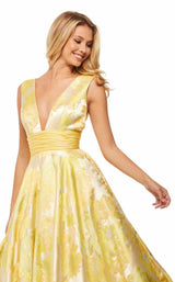 Sherri Hill 52899 Yellow-Print