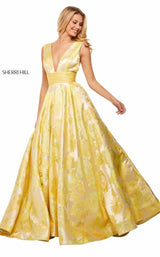 Sherri Hill 52899 Yellow-Print