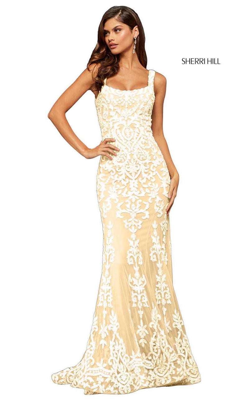 Sherri Hill 52925 Light Gold