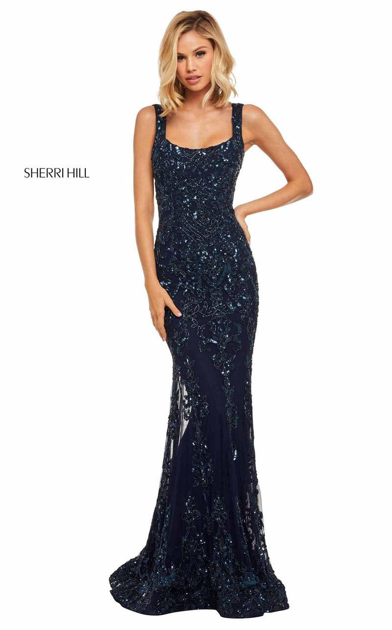 Sherri Hill 52925 Navy