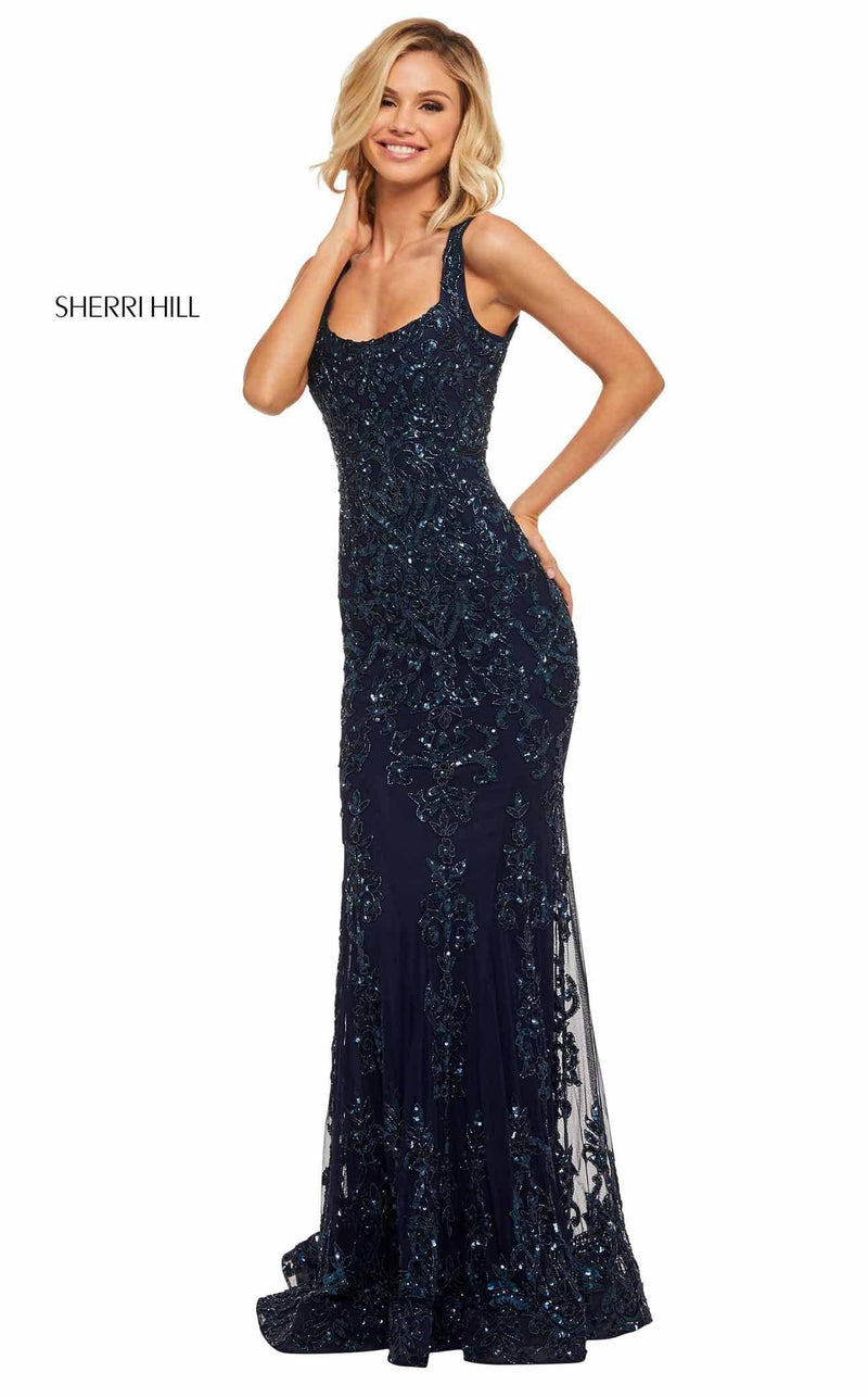 Sherri Hill 52925 Navy