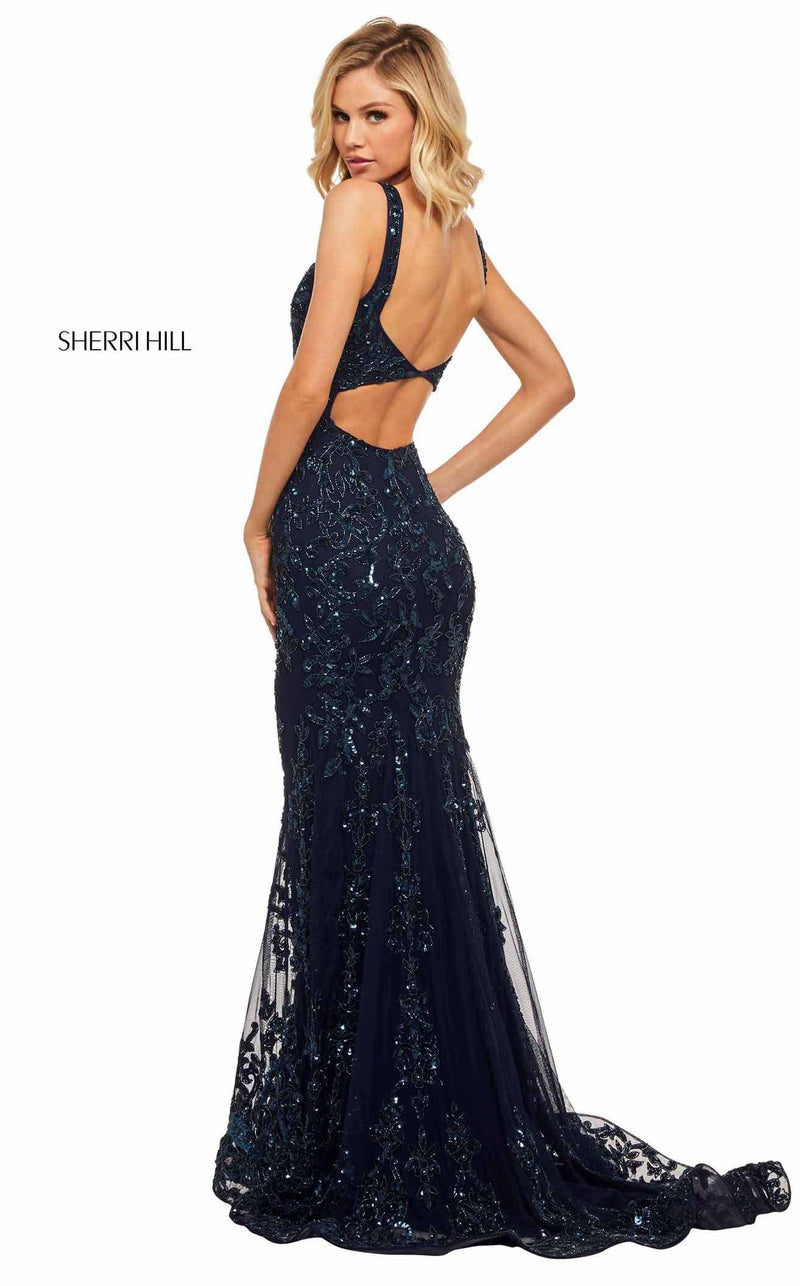 Sherri Hill 52925 Navy