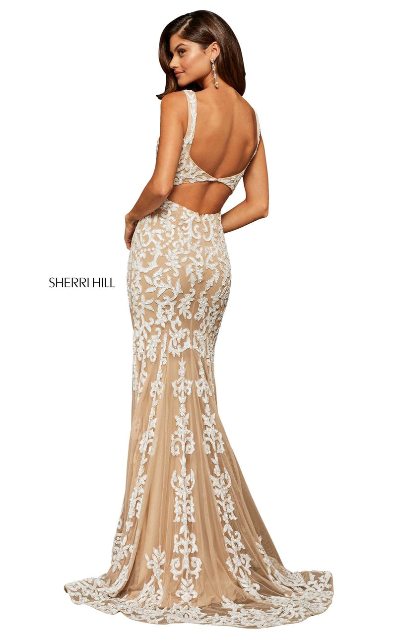 Sherri Hill 52925 Nude/Ivory