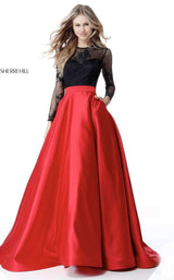 Sherri Hill 51586 Black/Red