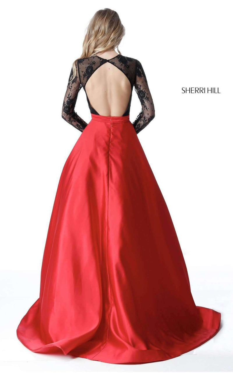 Sherri Hill 51586 Black/Red