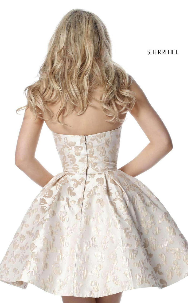 Sherri Hill 51598 Nude/Gold