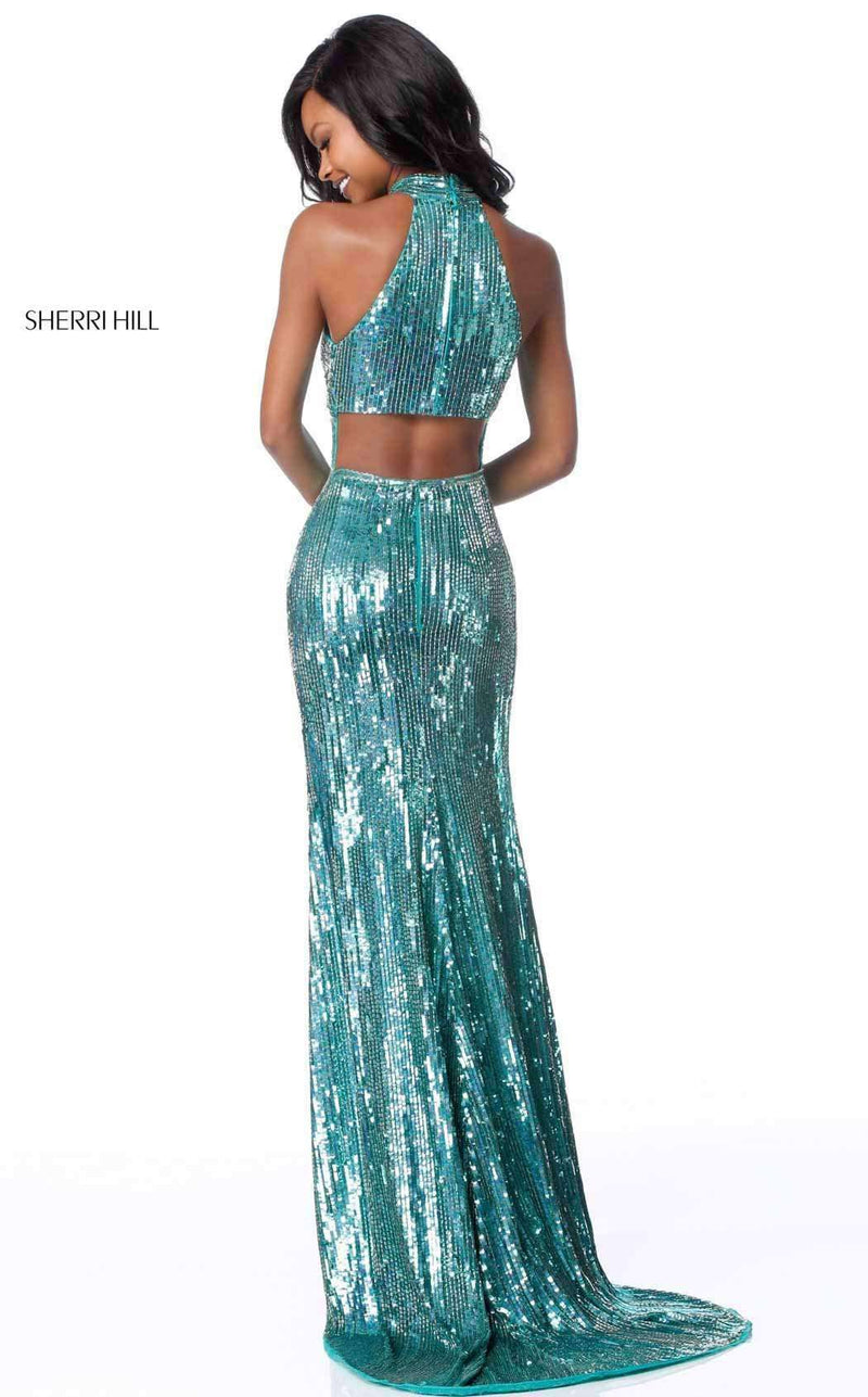 Sherri Hill 51741 Aqua