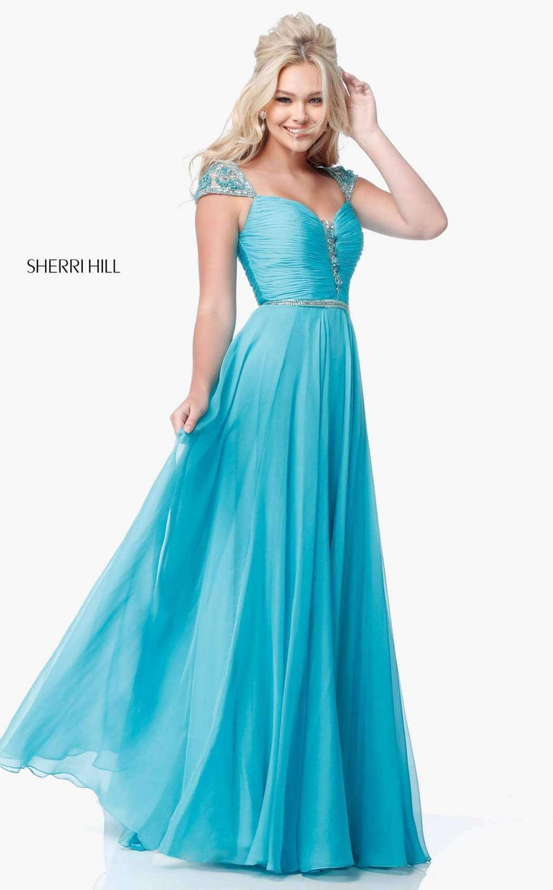 Sherri Hill 51744 Aqua