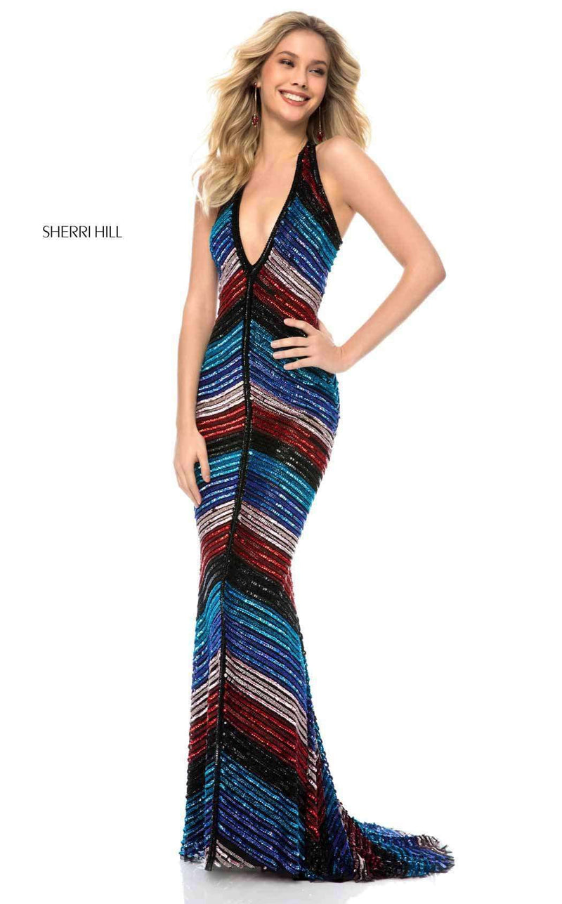 Sherri Hill 51784 Black Multi