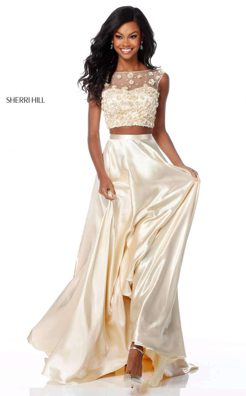 Sherri Hill 51863 Light Yellow