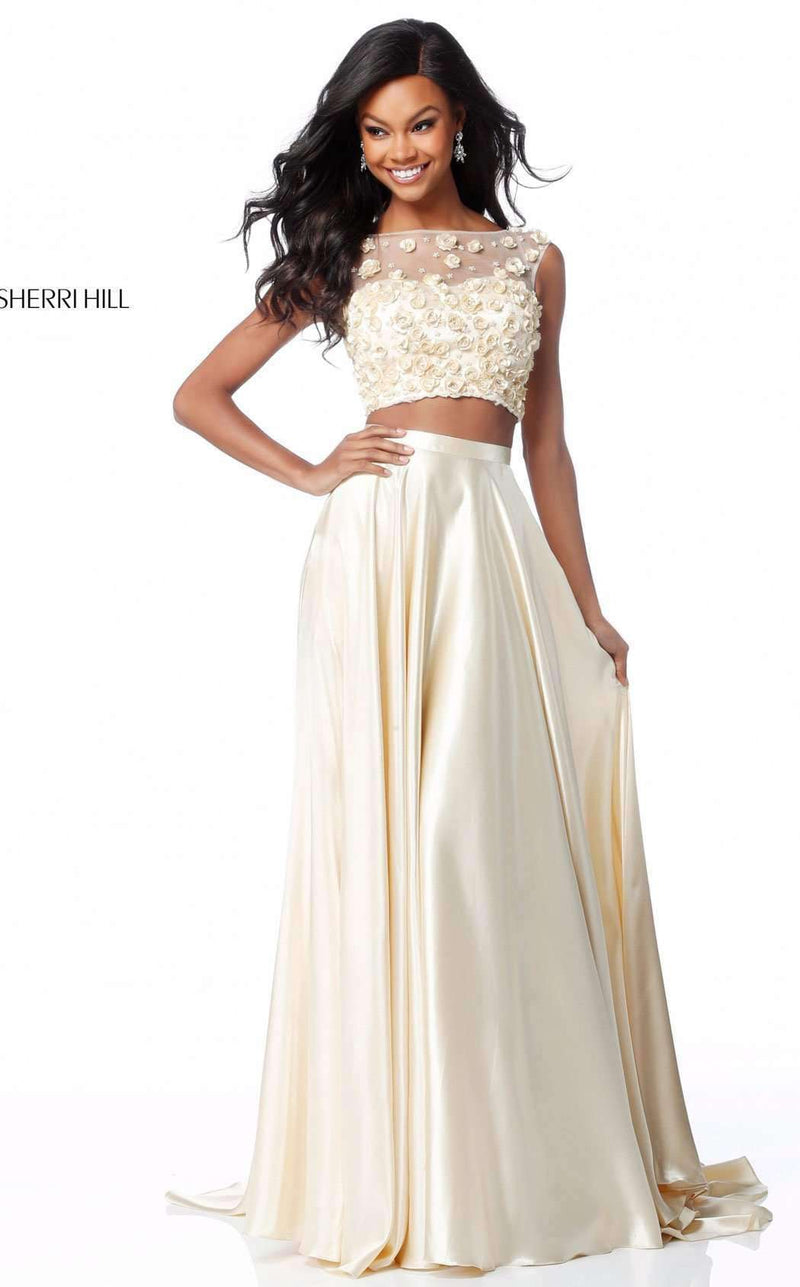 Sherri Hill 51863 Light Yellow