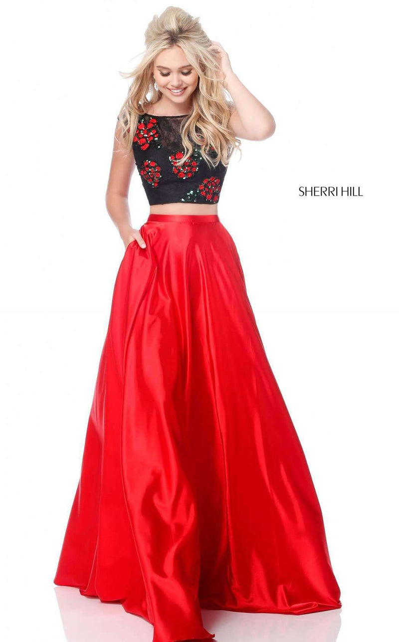 Sherri Hill 51867 Black/Red