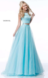 Sherri Hill 51895 Aqua