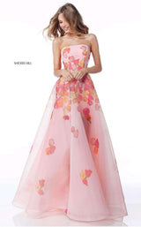 Sherri Hill 51930 Pink Print