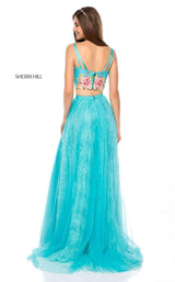 Sherri Hill 51945 Aqua-Print