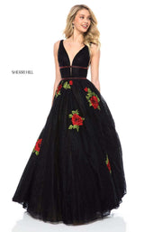 Sherri Hill 52047 Black/Red