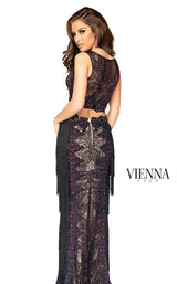 Vienna Prom V8242 Black/Fuchsia