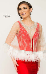 Vienna Prom V8248 Cape-White