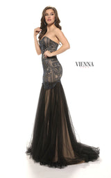 Vienna Prom V8263 Black/Royal